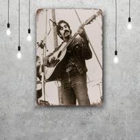 Cat Stevens grupės metalinės lentelės sienų dekoras Vintažinės skardinės lentelės Kapitonų metalinis plakatas Dekoracija barui, užeigai, klubui Sienų dekoracija 20x30cm（7.8x11.8inch） gray
