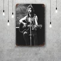 Cat Stevens grupės metalinės lentelės sienų dekoras Vintažinės skardinės lentelės Kapitonų metalinis plakatas Dekoracija barui, užeigai, klubui Sienų dekoracija 30x40cm(11.8x15.7inch) gray