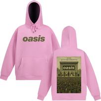 Oasis At Heaton Park Vintage Graphic Hoodies Men Women Sportswear Winter Oversized Fleece Harajuku Casual Pullover L pink