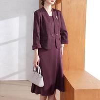 Xuexi Elegant Autumn Two-Piece Dress Set XL (115-130 jin) black