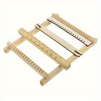 1 vnt. Medinis audimo staklės Pradedančiųjų rinkinys Rankomis austas Pasidaryk pats Austas rinkinys Namų gobelenas Šalikas Daugiafunkcinės staklės Siuvimo mašina 1pc beige