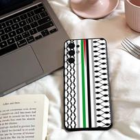 P-Palestine-S Hattah Keffiyeh Phone Case For Samsung S25,24,23,22,30,21,10,9,Ultra,Plus,Lite,FE,4,5 G Soft Black Case Samsung S23plus5G gray