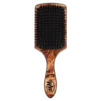 Argan Oil Infused Paddle Shine Enhancer Brush, Brown, 1 Brush black