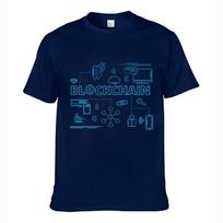 Arrivals Daft Bitcoin Blockchain Cryptocurrency Male Printed TShirt Summer Cotton Short Sleeve ONeck Unisexs T Shirt New S3XL 4XL blue