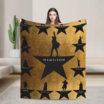 Hamiltonas Miuziklas Flanelinis pledas Šilti patalynės užklotai Lauko kelionėms Biuras Naujovė Lovatiesė Sofos lovos užvalkalas 75x90cm