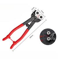 8 Inch Heavy Duty Glass Mosaic Nipper Tile Cutter Pliers, Wheeled Ceramic Tile Nippers, Stained Glass Cutting Tool for Tiling gray