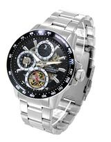 John Harrison JH-1972BS Men's Automatic Watch, Silver gray