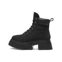 Timberland Sky 6 colių raišteliais odiniai patvarūs laisvalaikio vandeniui atsparūs pusbačiai moteriški batai Juodi A428J001 37.5 black