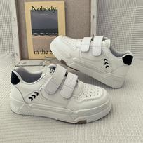Women's large size casual 2025 Velcro sports shoes comfortable and non-rubbing campus running height-increasing women's shoes 38