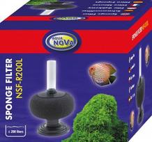 AQUA NOVA apvalus kempininis filtras iki 200l akvariumui