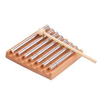 Children's Orff Instrument  Aluminum Tube Xylophone Toy 1 2 3 7-Tone Wood Tabletop Chimes Phoneme Meditation Chime Musical Toys brown