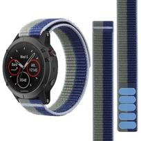 22 mm Velcro nailono dirželis laikrodžiui Garmin Fenix 7 Pro 6 Pro 5 Plus Forerunner 965 955 945 935 265 255 Epix Pro 2 Apyrankė 22mm Fenix 5 gray