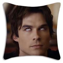 1 vnt. Damon Salvatore pagalvių komplektas „Vampyrų dienoraščiai“ Pagalvės užvalkalas Sofos dekoras Namų dvipusiai spausdintas mielas pagalvės užvalkalas 20x20Inch