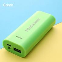 5V 5600mAh 2x 18650 USB Power Bank Baterijos Įkroviklio Dėklas Pasidaryk Pats Dėžutė Įkrovimui žalia