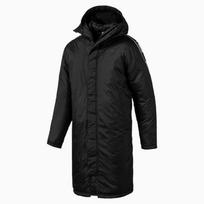 Puma Large Letter Back Shoulder Logo Cotton Jacket Winter Couple Men Jacket Black 580010-01 L black