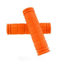 Bicycle Handlebar Grips Anti-skid Bike Handle Bar Grips Rubber Covers Fixed Gear BMX MTB Mountain Bike Bicycle Accessories oranžinė