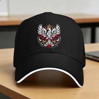 Spring Casual Baseball Cap Vintage Poland Polish Flag  Hunting Camping Trucker Hat For Teens High Quality  Fashion Baseball Caps One Size black