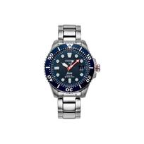 Seiko Padi Collaboration Solar Diving Quartz Watch Stainless Steel Band Men watches Blue SNE435J1 Blue Dial Silver Steel Strap black