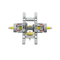 MOC Techniniai diferencialiniai konstravimo kaladėlės Mechaniniai diferencialiniai krumpliaračiai Žaislai Aukštųjų technologijų dalis 6573 62821 65414 Savaime užsirakinanti plyta