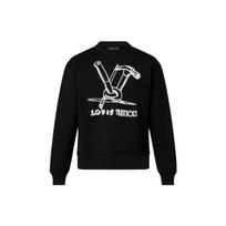LOUIS VUITTON FW23 Sweatshirt Men's Black 1ABY3L M0 juoda