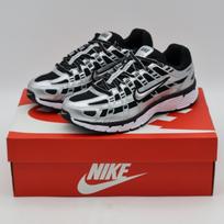 BV1021-013 Nike P-6000 Metallic Silver Black White Metallic Silver (Women's) 11W black