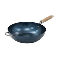 Fujita Kinzoku SAKURA Deep Frying Pan 28cm Iron Frying IH and Gas Stove Made in Single Handle Iron Frying Made in Japan - Pan, Compatible, Japan, Pan,