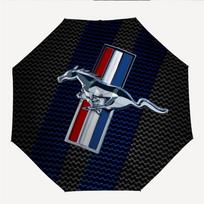 Mustang madingas automatiškai atsidarantis/užsidarantis sulankstomas skėtis. Nešiojamas ir sulankstomas, idealiai tinka dovanai, kelionėms ir kasdieniam naudojimui. Three-fold umbrella