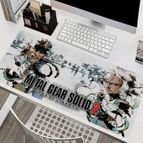 Hot Mouse Pad M-metal Gear Solid Gaming Desk Mat Cool Carpet Laptop Gamer Accessories Anime Mousepad E-sports room decoration 30cmx60cm gray