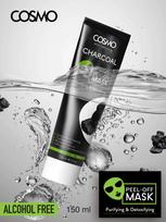 Cosmo Skin Naturals Charcoal Peel-off Mask 150ml | Purifying & Detoxifying | Lifts Away Impurities and Blackheads |Remove Excess Oil | For Unisex gray