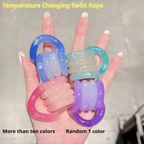 Shade-Changing Deformable Rope Twist Fidget Figure Adult Stress Anxiety Relief Relaxation Keepsake Twister Training Aid gray