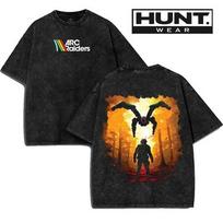 ARC Raiders Washed T-Shirt Sci-Fi Gaming Oversized Graphic Tee Gift for Fan 130 black