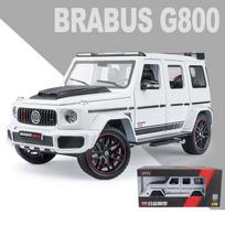 1:24 mastelio Brabus G800 lydinio automobilio modelis, dyzelinis automobilis su garso šviesa Car Lovers kolekcija Vaikų gimtadienio dovanos metaliniai berniukų žaislai 1/24-22x10x9.3cm