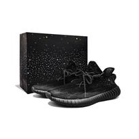 Adidas Originals Yeezy Boost 350 V2 Solitary Moon Fabric Cushioning, Wear Resistant Low top Casual Shoes Unisex Black HQ4540(Team499-S-BOX) 38⅔ black