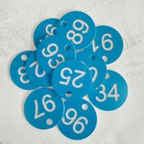 10/20/50/100Pcs Numbered Sign Labels Beehive Tags Garden Box Mark With Hole Plant Markers Bee Hive Mating Box Mark Garden Tools Set 50Pcs