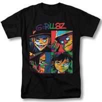NEW GORILLAZ Band Concert Tour Black Heavy S-5XL T Shirt BT544 Unisex T-Shirt M blue