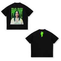 Billie Eilish New Album Hit me hard and soft Unisex T Shirts Unisex Pure Cotton Short Sleeve Yk Oversized Popular Tee Tops S green