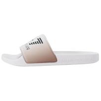EMPORIO ARMANI EA7 Round Toe Flat Slide Slippers Women White XCP001XCC22T620 38 gray