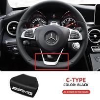 Automobilio interjero vairo emblema lipdukas Panelės centrinis ženklelis AMG Mercedes Benz W212 W213 W205 GLA CLA GLC GLE Naujos C/E klasės C style-black gray