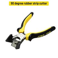 V Shaped 90 Degree Right Angle Sealing Strip Cutting Plier Rubber Plastic Shears With 10pcs Replacement Blades For Door Window A yellow