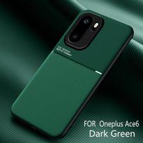 For OnePlus 15R Ace 6 1+ 15R Ace 6 Embossed Leather Case Magnetic Wireless Charging Good Grip Hand Feeling Soft Silicone Cover Artificial leather&OnePlus 15R black