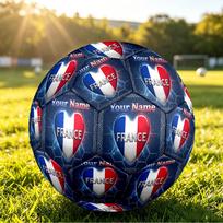 Personalized Size 5 Football France national football team Pattern Outdoor Game Sports Ball Gift Size 5 white