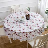 Atsparus vandeniui, aliejui ir karščiui atsparus staltiesė, paliekama ant apvalaus valgomojo stalo, namų svetainės, kaimiško stiliaus apvalaus stalo staltiesė 180cm tablecloth/100-140 desktop suitable