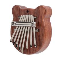 8 Tone Kalimba Mini Thumb Piano Children Gift Outdoor Leisure Instruments Bear Shape black