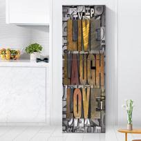 Maisto rožių lipdukai ant šaldytuvo tapetai virtuvei Vinilo plakatas šaldytuvo lipdukas Namų dekoras Miegamojo Naujųjų metų apdaila 40x120cm(1 pcs) gray