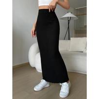 Rudens laisvalaikio mados High Fanny Pack Hip Knit sijonas L juoda