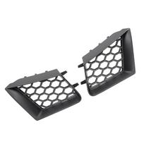 2pcs Front Bumper Upper Grill Left Right Matte Black Replacement for Seat Ibiza Cordoba 6L 2002‑2009