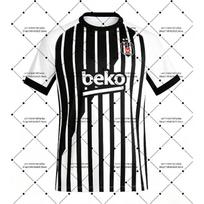 26-27 Beşiktaş namų ir išvykos marškinėlis su 3D skaitmenine spauda, patogus ir kvėpuojantis sportinis laisvalaikio viršus 6XL black