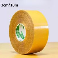 High-Viscosity Fabric Double-Sided Adhesive for Clothing, No-Sew Rubber Collar Fixing Tape, Self-Adhesive Edge Tape for No-Cut Application 3cm*10m geltona