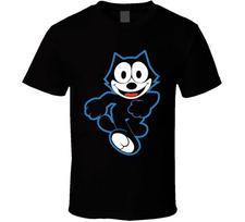 Felix The Cat TV Show Cartoon T Shirt XL gray