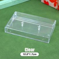 1Pc Clear Storage Box for Cassette Tape, Audio Magnetic Recording Blank Tape Dustproof Box gray
